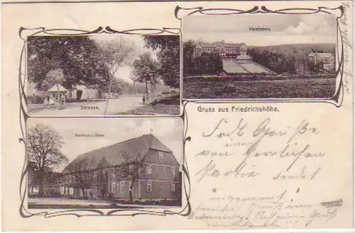 16942 Ac multi-images Gruss de Friedrichshöhe 1901