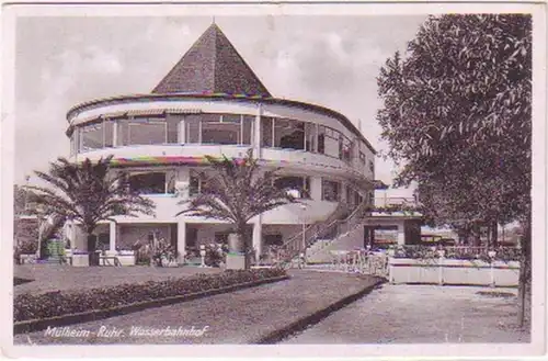 16921 Ak Mülheim Ruhr Wasserbahnhof 1943