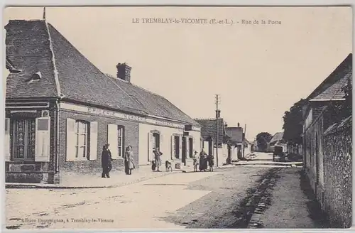 16888 Ak Le Tremblay le Vicomte Rue de la Poste um 1915