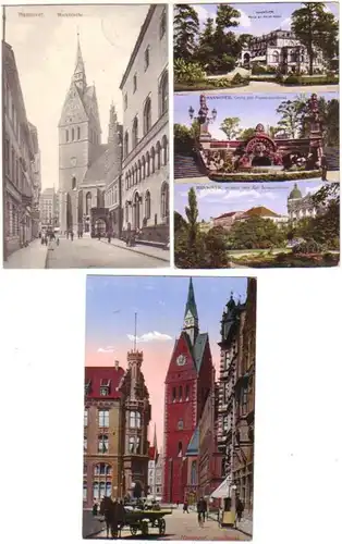 16883/3 Ak Hannover Marktkirche, etc. vers 1915