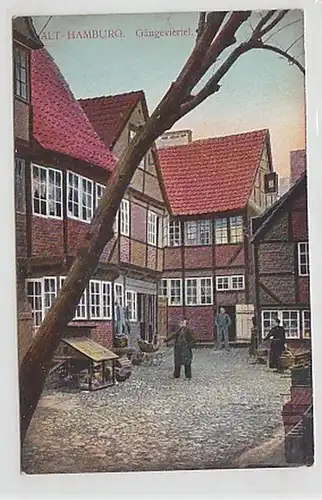 16865 Ak Alt Hamburg Gängeviertel um 1910
