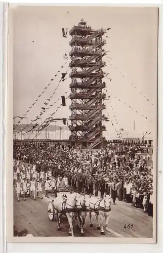 16852 Ak 15. Festival allemand de gymnastique à Stuttgart 1933 Tour du drapeau