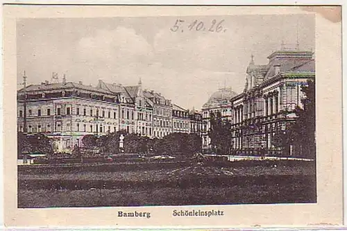 16826 Ak Bamberg Schönleinsplatz um 1926