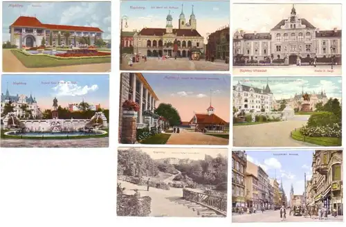 16815/8 Ak Magdeburg Rennbahn, Breiteweg, etc. vers 1920