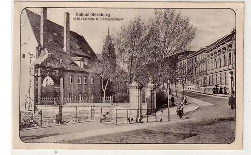 16787 Ak Solbad Bernburg Schloßstraße & Bärenzwinger