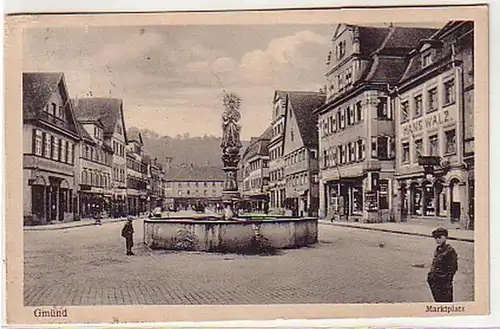 16775 Ak Gmünd Marktplatz 1917