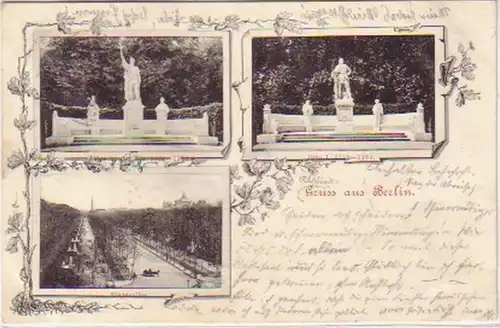 16650 Multi-image Ak Salutation de Berlin Siegesallee, etc. 1902