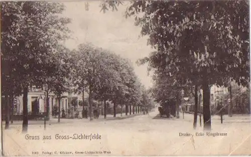 16642 Ak Gruß aus Groß Lichterfelde Ringstrasse 1905