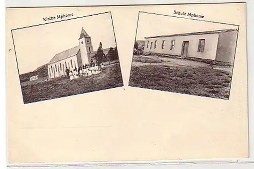 16641 Ak Mphome Afrique du Sud Église et école vers 1910