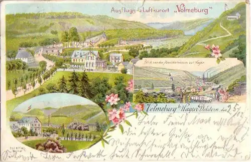 16614 Ak Lithographie Volmeburg bei Hagen Delstern 1903