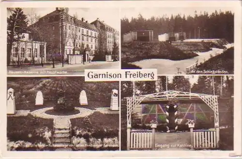 16609 Multi-phot post Ak Garnision Freiberg 1939