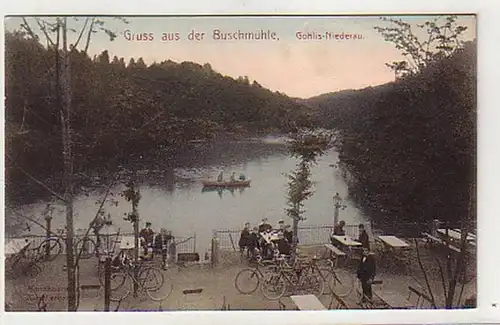 16607 Ak Gruß aus der Buschmühle Gohlis Niederau 1913