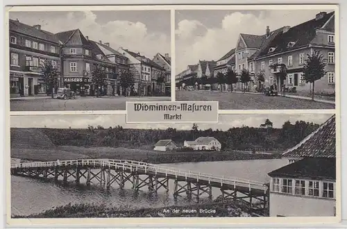 16566 Multi-image Ak Widminnen Masuren Markt 1937