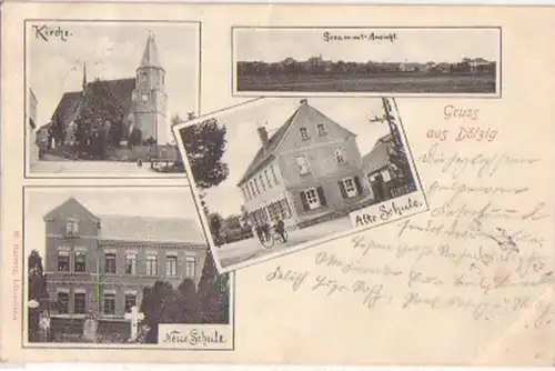 16563 Mehrbild Ak Gruß aus Dölzig Schulen usw. 1902