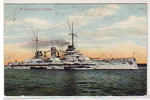 16554 Ak Deutsches Linienschiff S.M.S."Nassau" 1911
