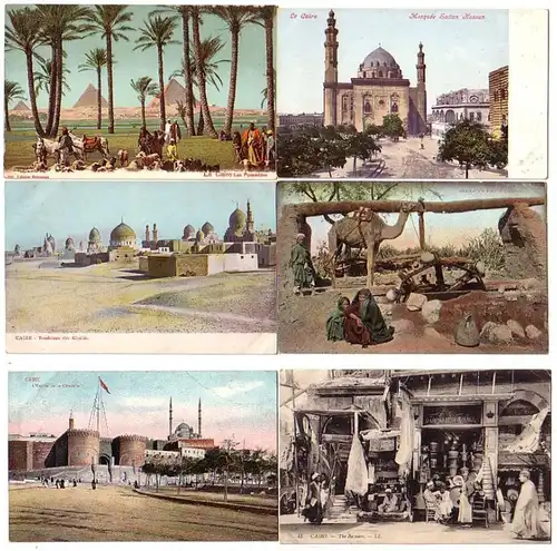 16511/6 Ak Egypte Le Caire Le Cairo, etc. vers 1912