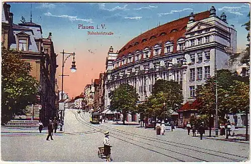 16502 Ak Plauen im Vogtland Bahnhofstraße 1935
