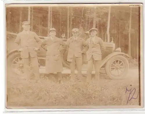 16491 Foto Auto Ausfahrt am 26.6.1927 nach Saalfeld