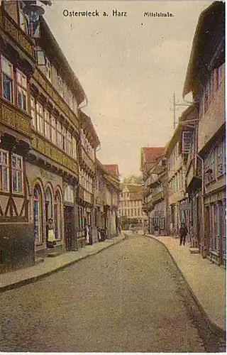 16490 Ak Osterwieck am Harz Mittelstrasse um 1920