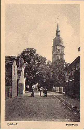16476 Ak Pommestedt Thüringen Dorfstrasse vers 1930