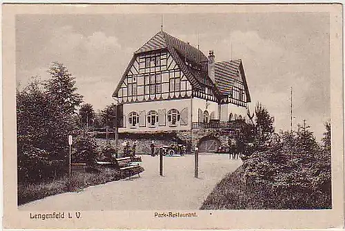 16465 Ak Lengenfeld au Vogtland Park Restaurant vers 1930