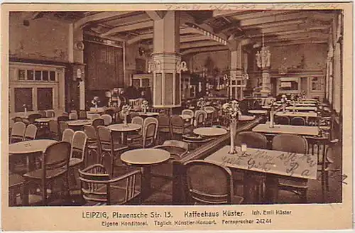 16443 Ak Leipzig Kaffeehaus & Konditorei Käger 1929