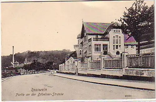 16435 Ak Rosswein Partie sur la route Döbelner 1908