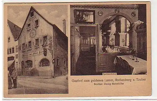 16411 Ak Rothenburg a. Tauber Gasthof vers 1930