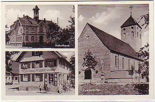 16390 Mehrbild Ak Zusenhofen Kaufhaus usw. um 1950