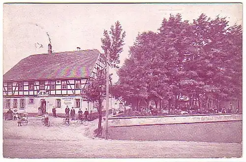 16380 Ak Gasthof Schwanefeld à Crimmitsau 1912