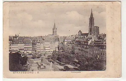 16376 Ak Strasbourg dans l'Alsace Kleberplatz 1903