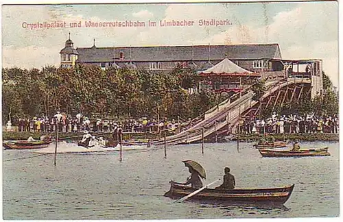 16371 Ak Limbach Stadtpark Wasserrutchbahn 1908