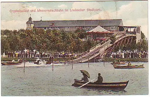 16371 Ak Limbach Stadtpark Wasserrutschbahn 1908