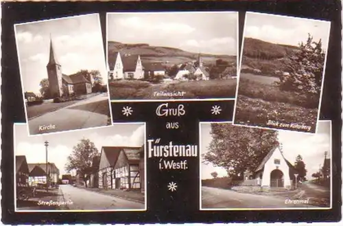 16353 Multi-image Ak Salutation de Fürstenau dans l'ouest de l 'Ouest. vers 1960