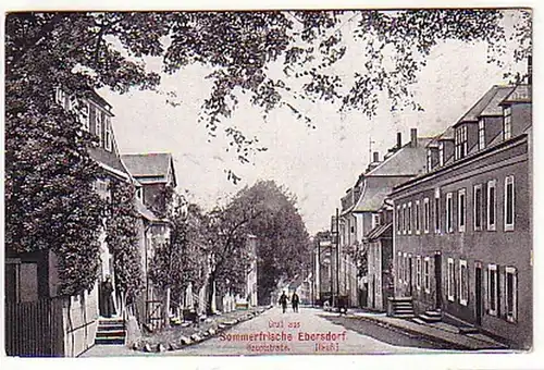 16340 Ak Gruß aus Ebersdorf Reuss Hauptstrasse 1910