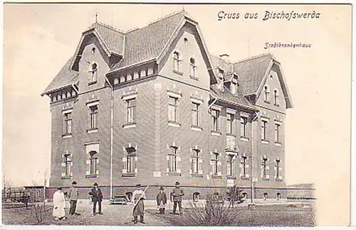 16306 Ak Salutation de l'hôpital municipal de évêque de la ville vers 1910