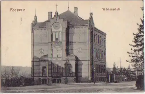 16280 Ak Rosswein école de filles vers 1910