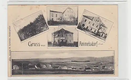 16273 Ak Gruß aus Ammelsdorf im Erzgebirge um 1910