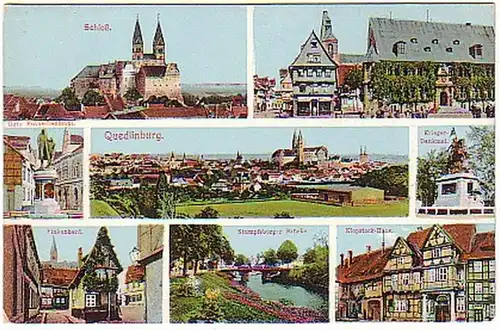 16253 Mehrbild Ak Quedlinburg Finkenherd usw. um 1910