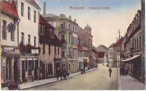 16237 Ak Rosswein Döbelner Strasse um 1910