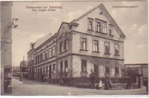 16230 Ak Teichwolframsdorf Gasthaus "Zur Erholung" 1910