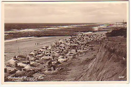 16227 Ak Mer du Nord Bain Kampen sur Sylt vers 1940