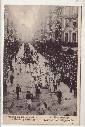 16220 Ak Festzug zur Jahrhundertfeier in Hamburg 1913