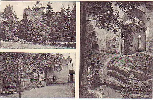 16216 AK Ruine Burgstein i.V. Restauration Inneres 1927
