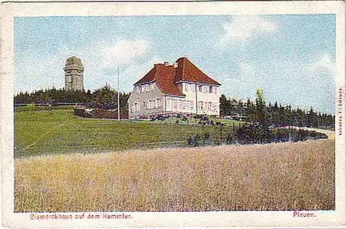 16202 AK Plauen Bismarckhaus aud dem Kemmler um 1920