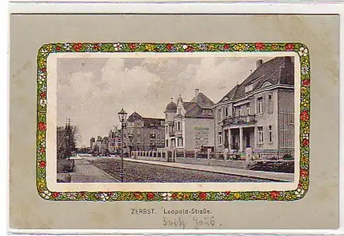 16187 Ak Gruss de Zerbst Leopold Strasse vers 1915