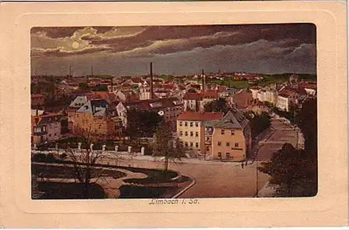 16178 Ak Limbach in Sachsen Totalansicht um 1920