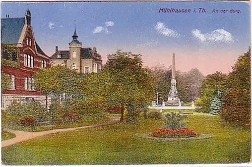 16165 Ak Mühlhausen en Thuringe au château vers 1915