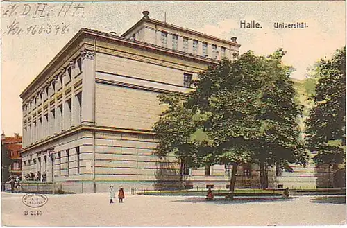 16154 Ak Halle à l'Université de Saale 1908