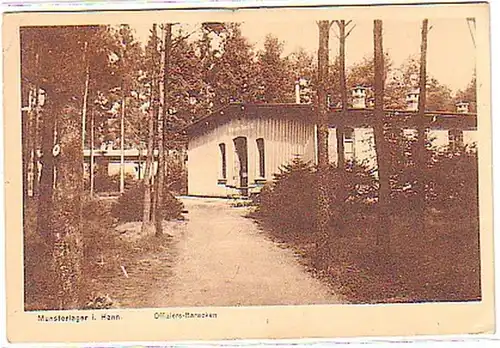 16142 Ak Munsterlager in Hann. Baracks Officier 1917